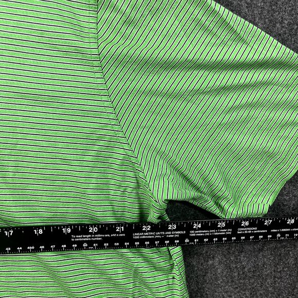 Bobby Jones Polo Men's Extra Large Green Striped Golf Summer - Picture 4 of 7
